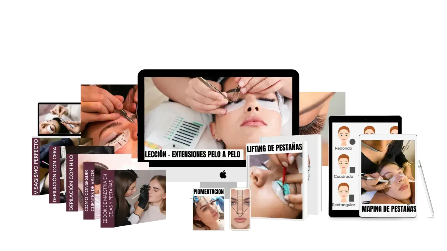 Mockup promocional del contenido de Master en Miradas mostrado por AulaTech