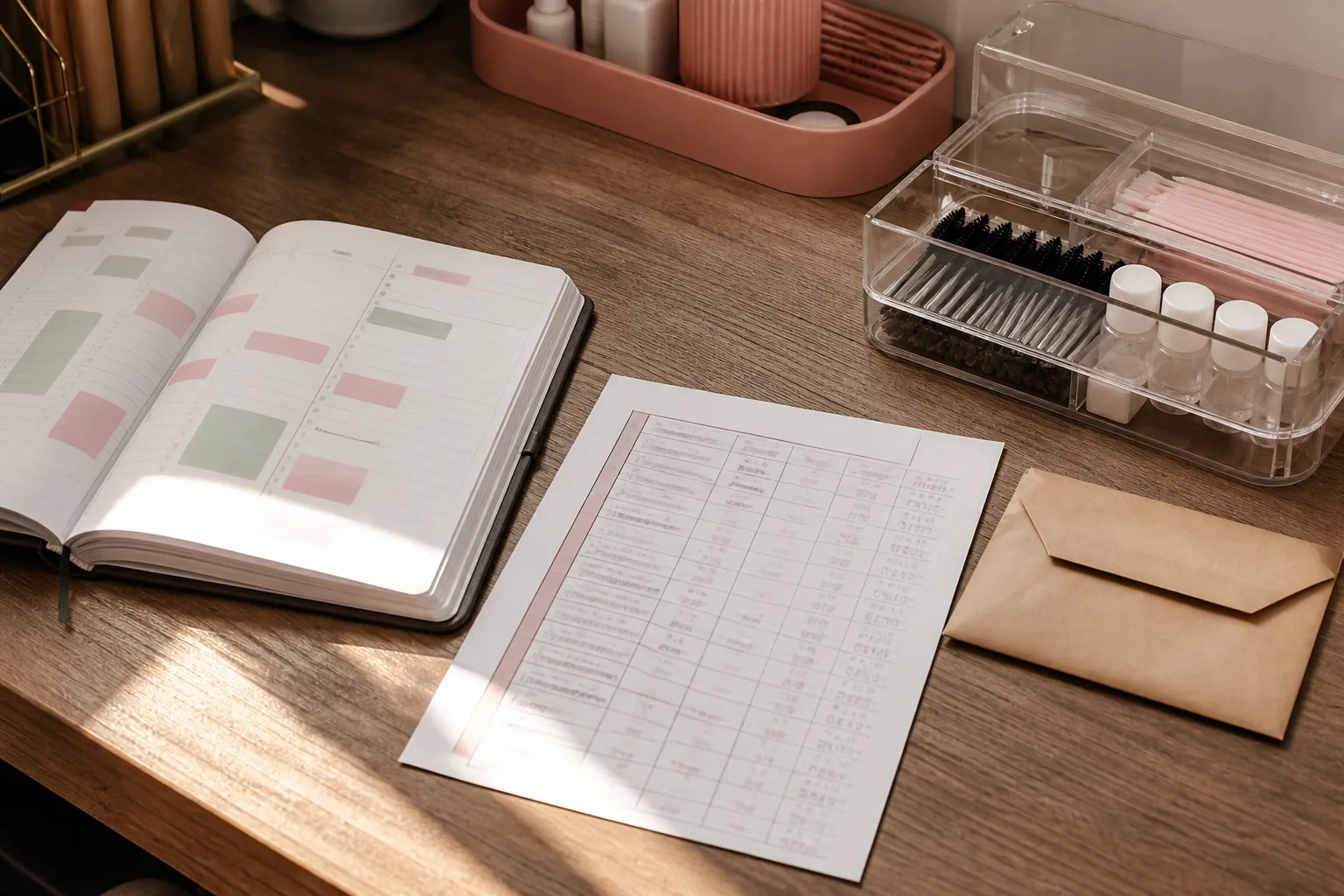 Agenda de citas, registro de cobros y reserva de una profesional de belleza