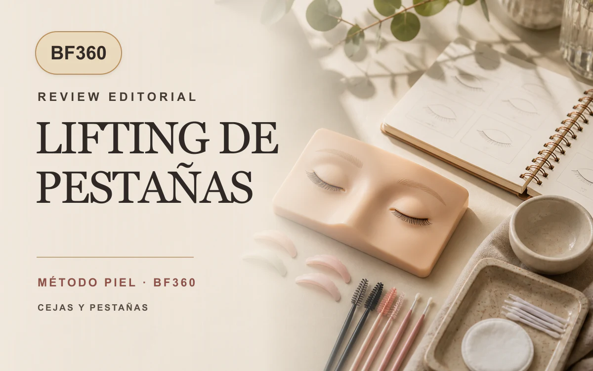 DLASH Academy opiniones: portada editorial del curso de lifting de pestañas